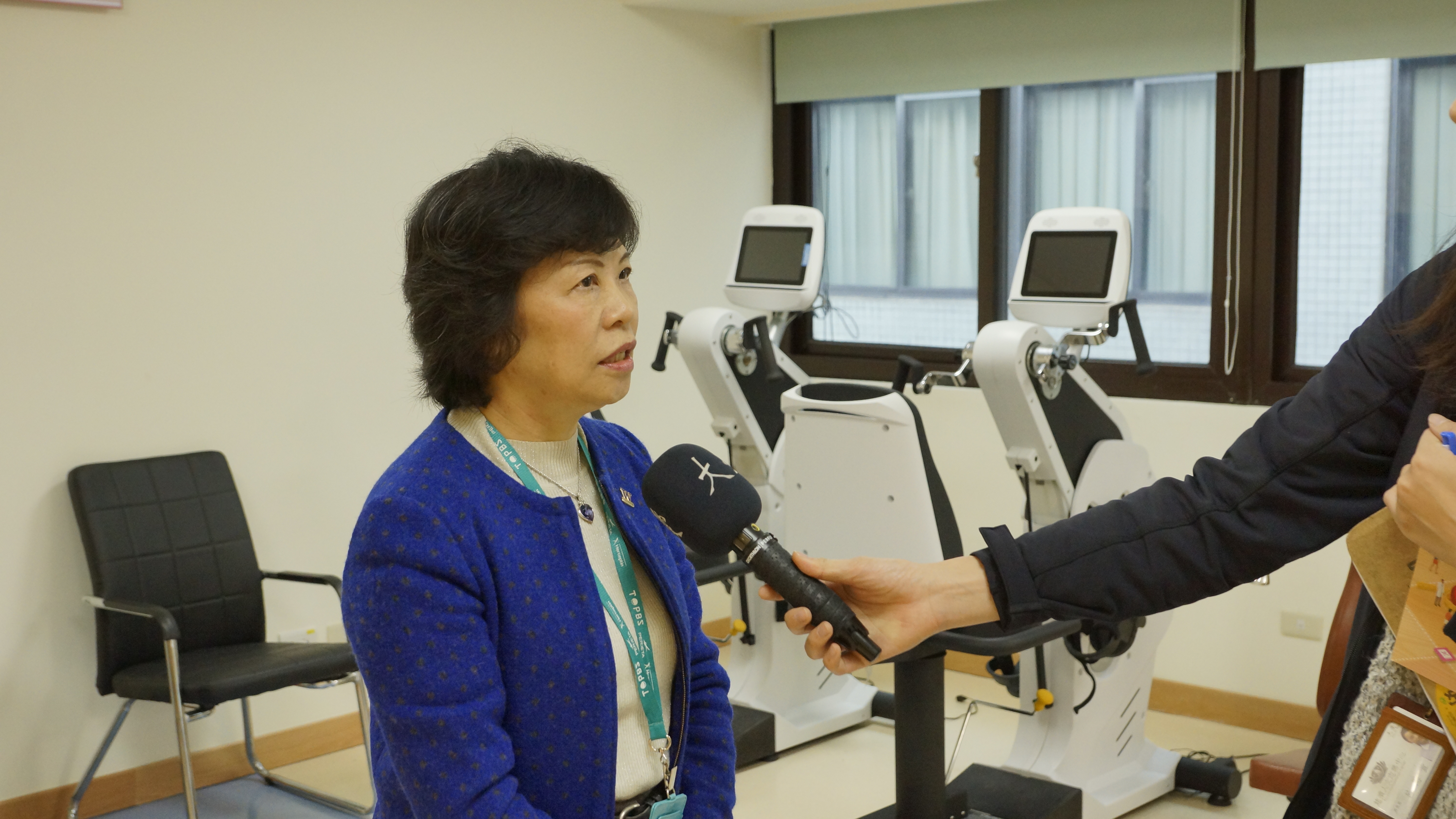 護理學院簡淑惠副院長兼中心主任介紹本基地之教學概念